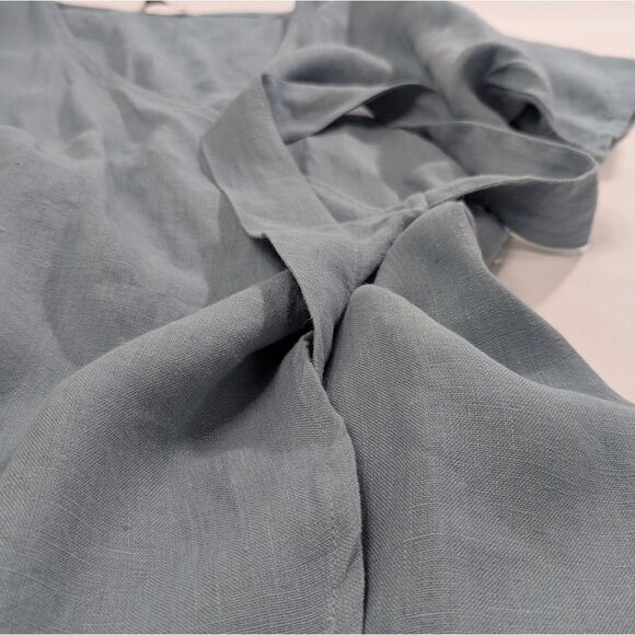 Mimosa Linen Wrap Dress - Picture 5 of 9